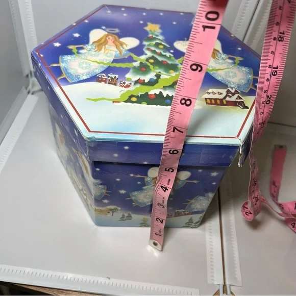 Lot of 11 Vtg ‘Angels On High In Our Small Town’ Ornaments w Box ~ RARE! christm - Picture 7 of 8